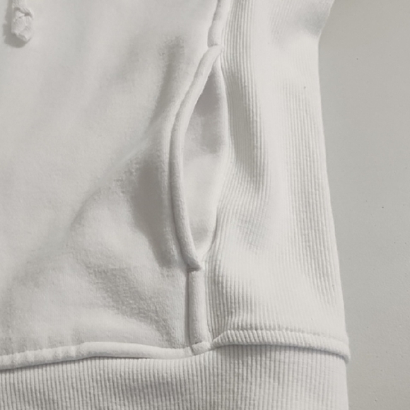 White Zip-Up Hoodie Sweat Shirt Jacket Carnival Cruisewear - Picture 5 of 14